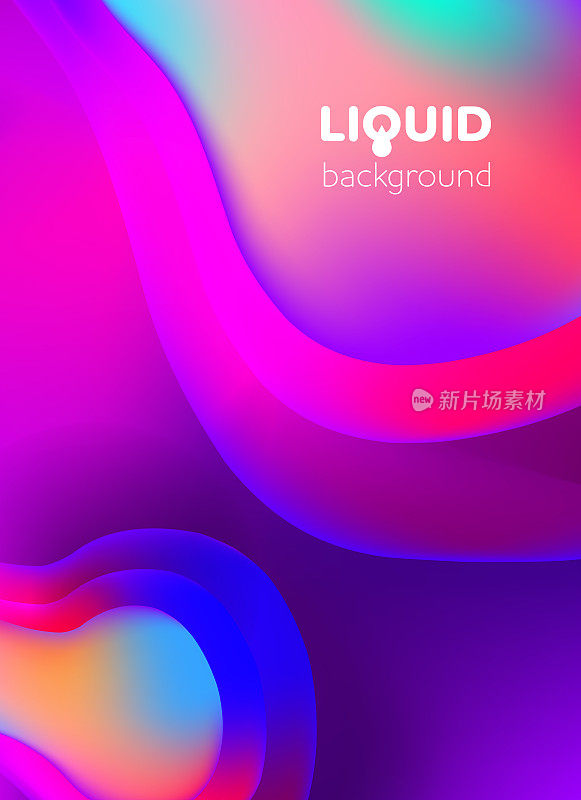 Abstract Liquid Background